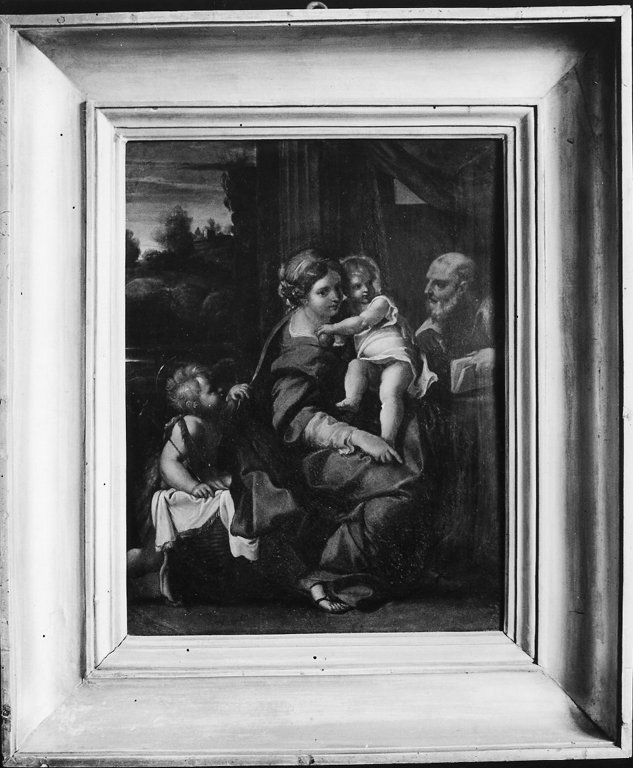 Sacra famiglia con San Giovannino (dipinto) by Carracci Annibale (attribuito) - 